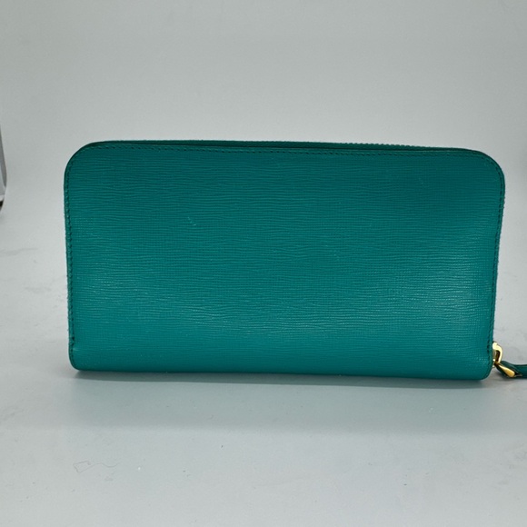 Fendi Turquoise Leather Wallet - Picture 3 of 6